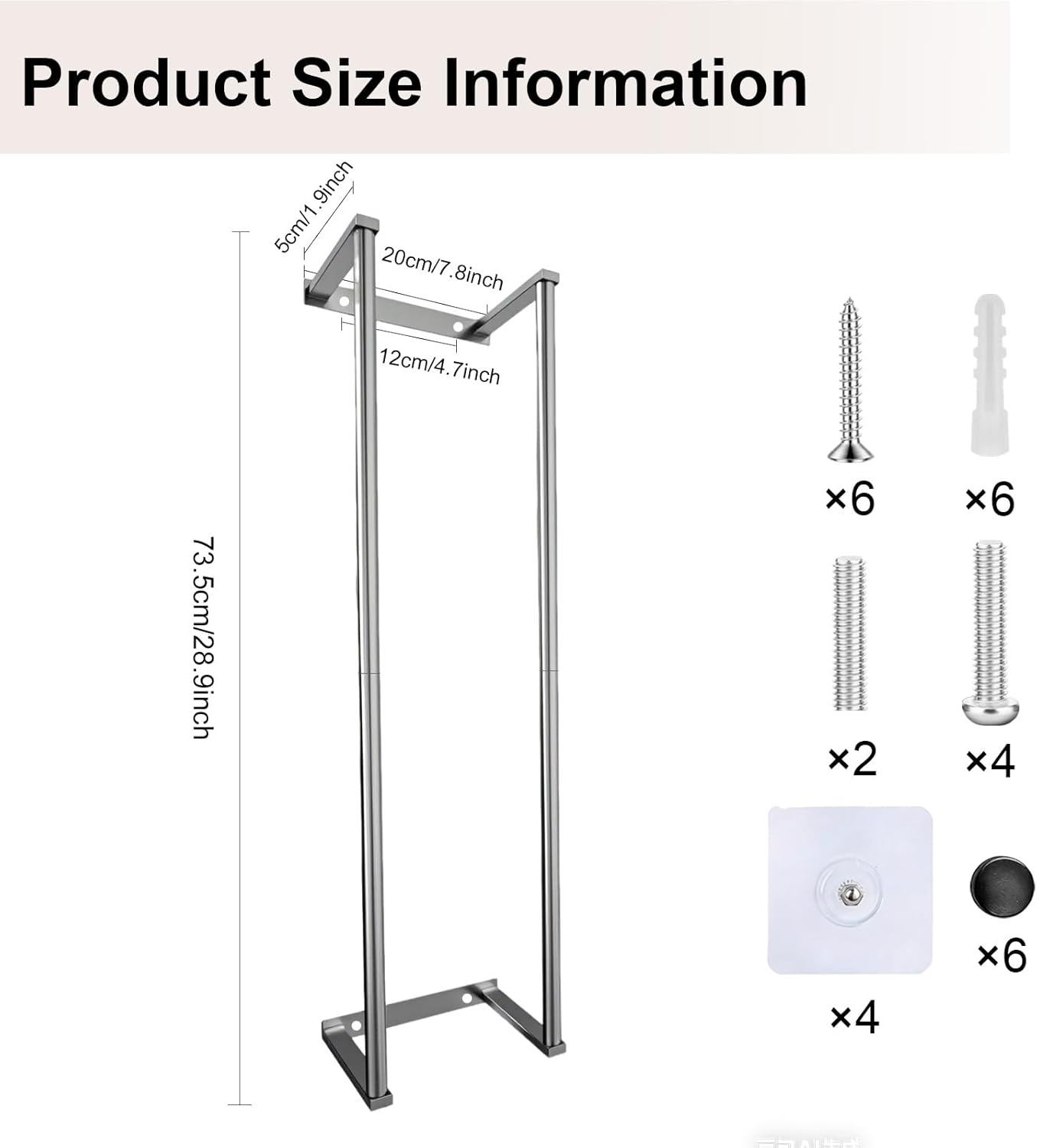 Bathroom Towel Storage Rack,28 Inch Stainless Steels Towel Racks for Bathroom, Wall Mounted Organizers and Storage Shelves for Bathroom,Brushed Silver
