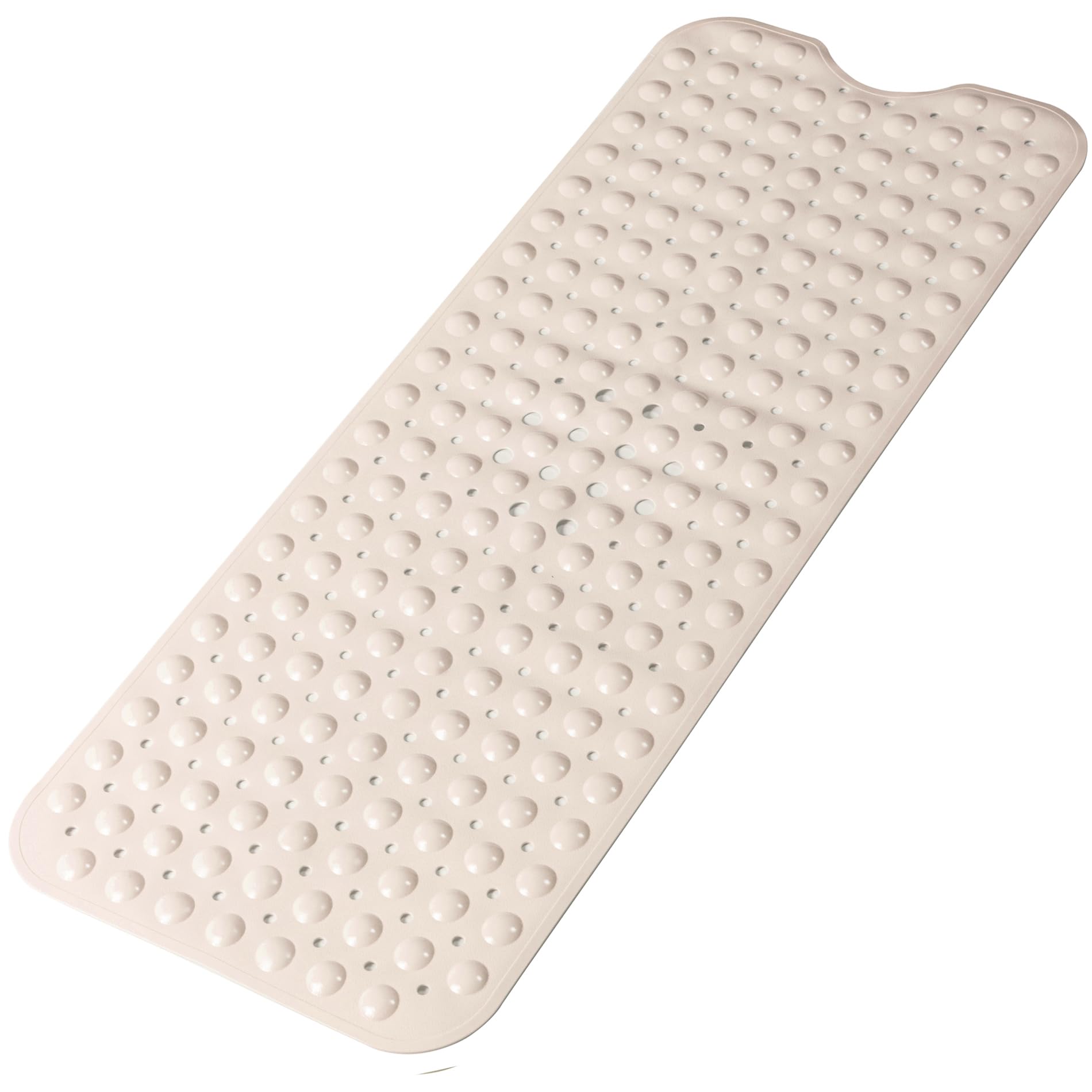 Extra Long Non Slip Bathtub Mat - 40 x 16 Inch Machine Washable Tub Mats with Suction Cups and Drain Holes for Bathroom