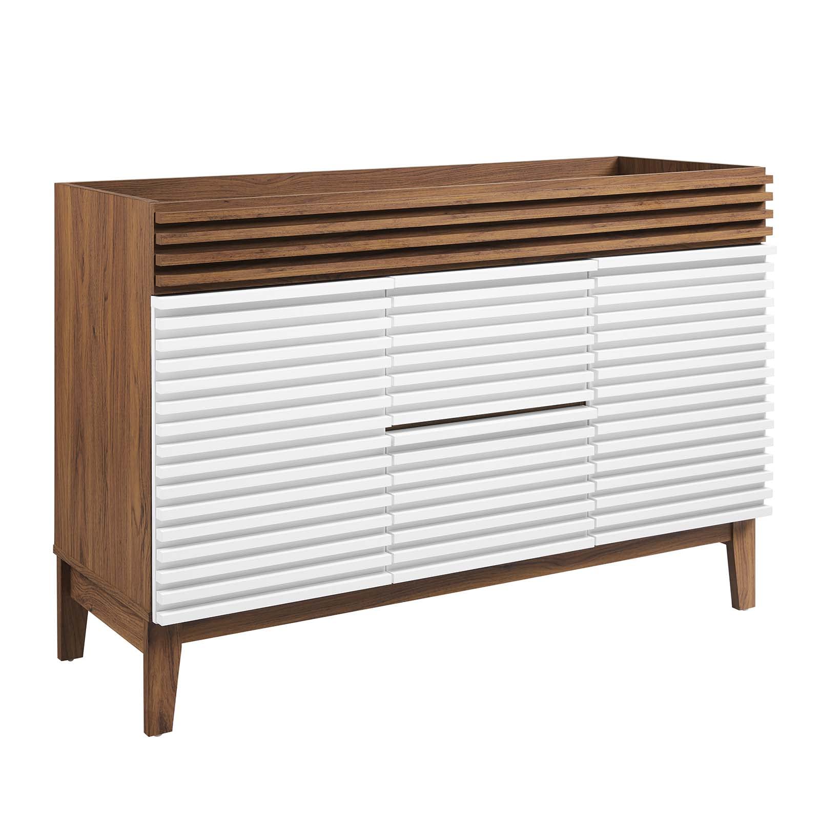 Modway Render 36" Bathroom Vanity in Walnut White