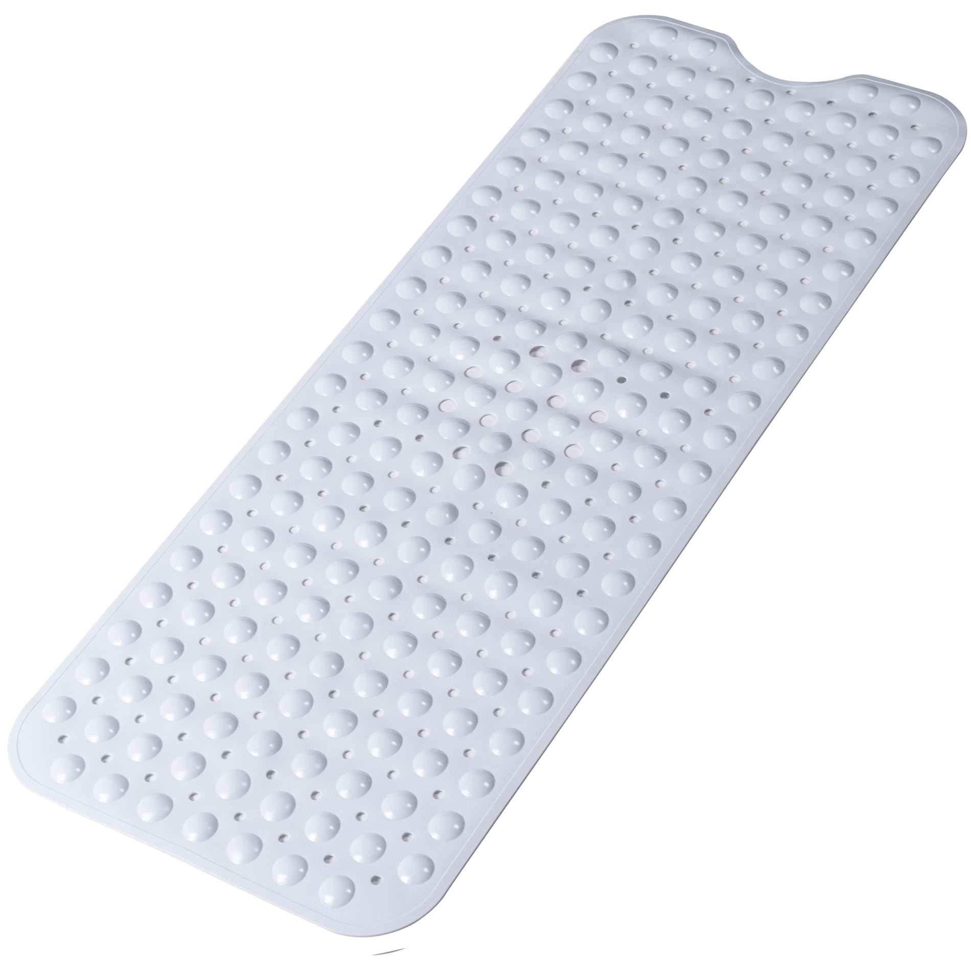 Extra Long Non Slip Bathtub Mat - 40 x 16 Inch Machine Washable Tub Mats with Suction Cups and Drain Holes for Bathroom
