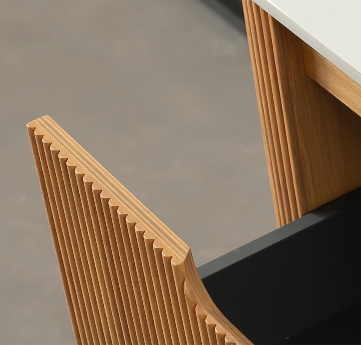 24-Inch Modern Bathroom Vanity with Sink, Floating Cabinet with Ultra-Thin Ceramic Basin and Marble Top, Extra Large Storage Drawer, Soft-Close Design, Nature Wood