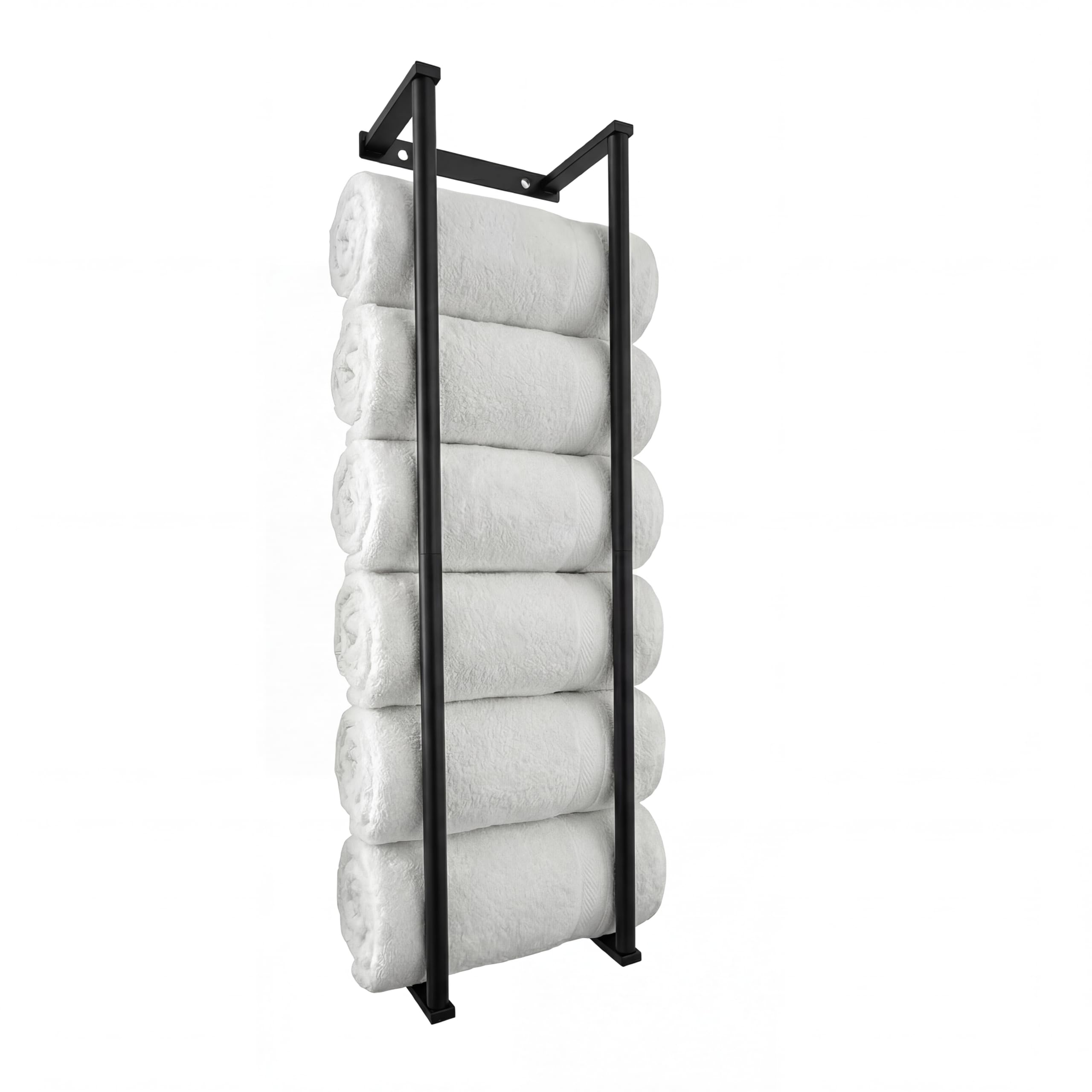 Bathroom Towel Storage Rack,28 Inch Stainless Steels Towel Racks for Bathroom, Wall Mounted Organizers and Storage Shelves for Bathroom,Brushed Silver