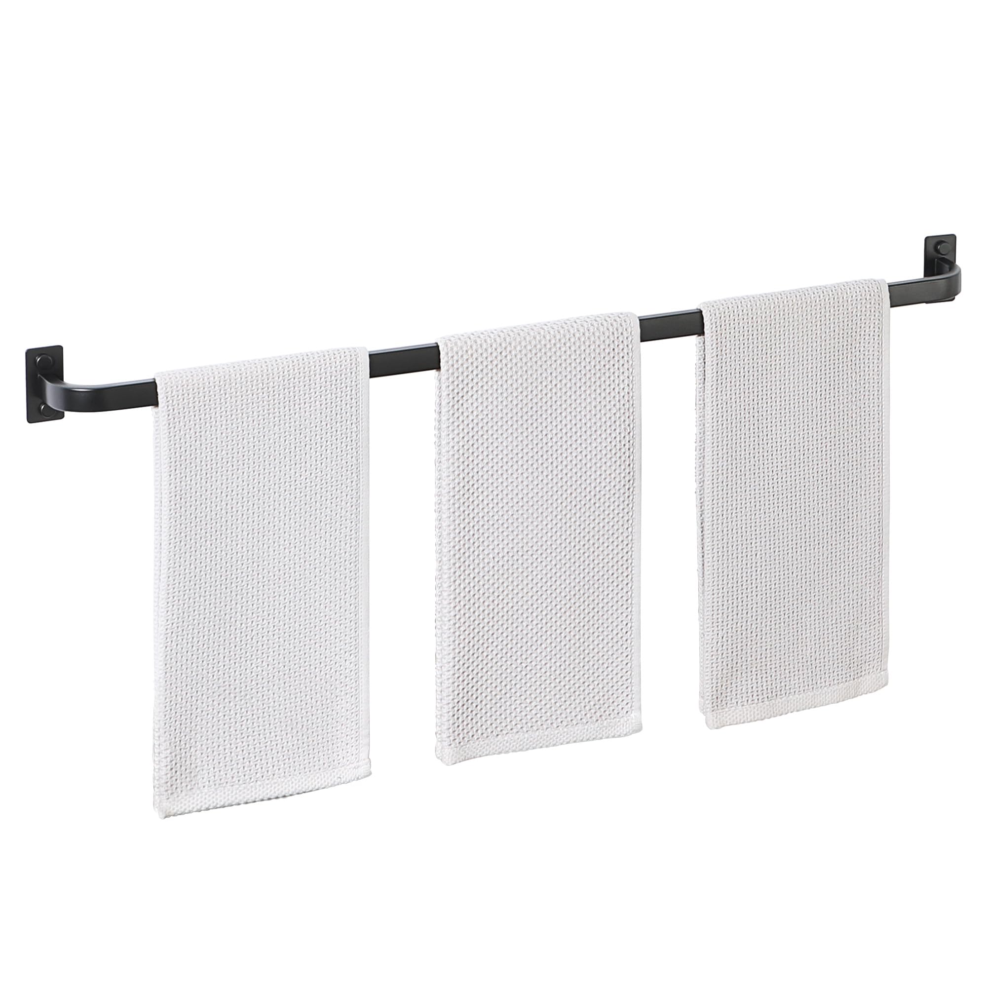 Bathroom Towel Bar, 16 inch Towel Racks for Bathroom Wall Mounted, SUS304 Stainless Steel Heavy Duty Towel Holder Bathroom Accessories Modern Home Decor, Matte Black Finished