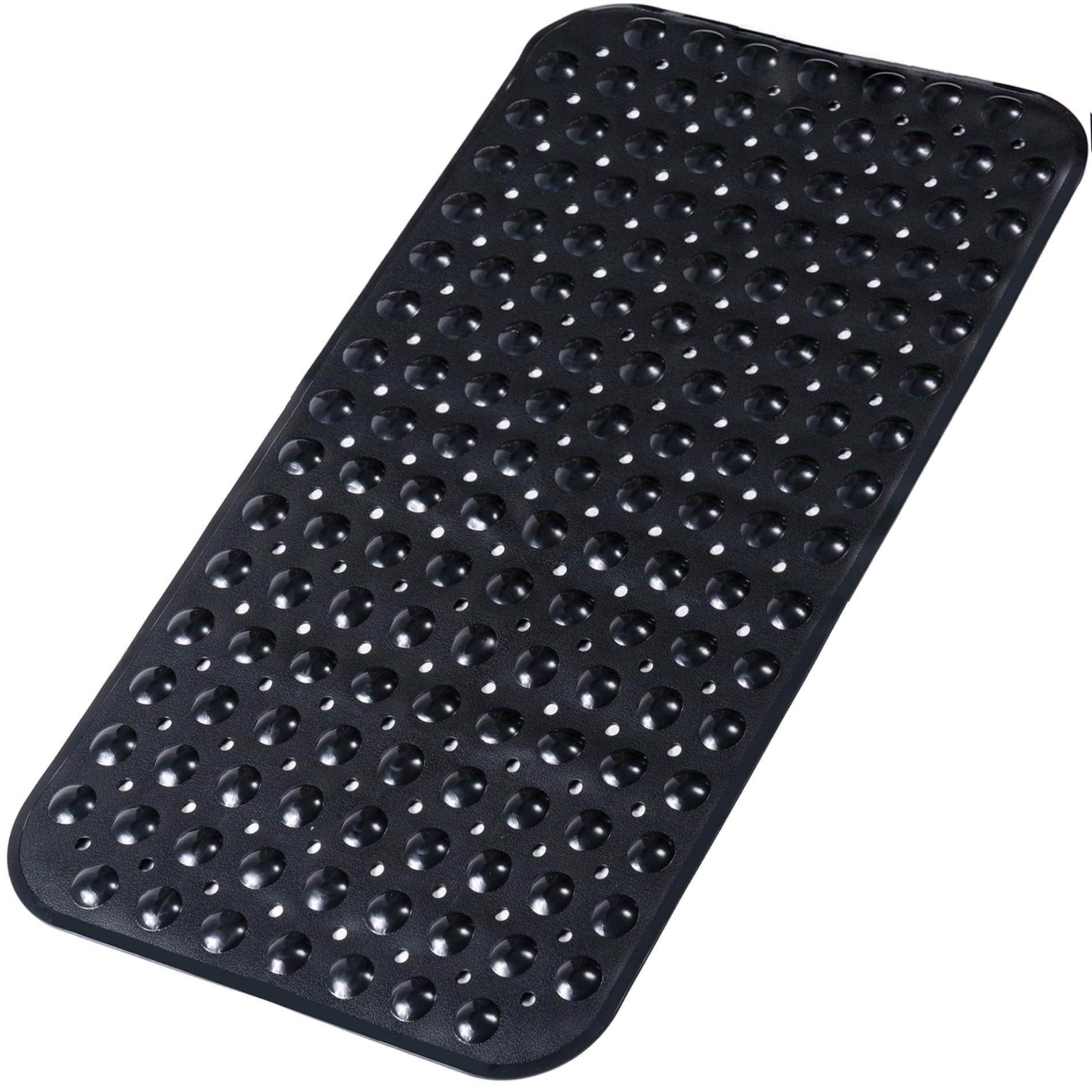 Extra Long Non Slip Bathtub Mat - 40 x 16 Inch Machine Washable Tub Mats with Suction Cups and Drain Holes for Bathroom