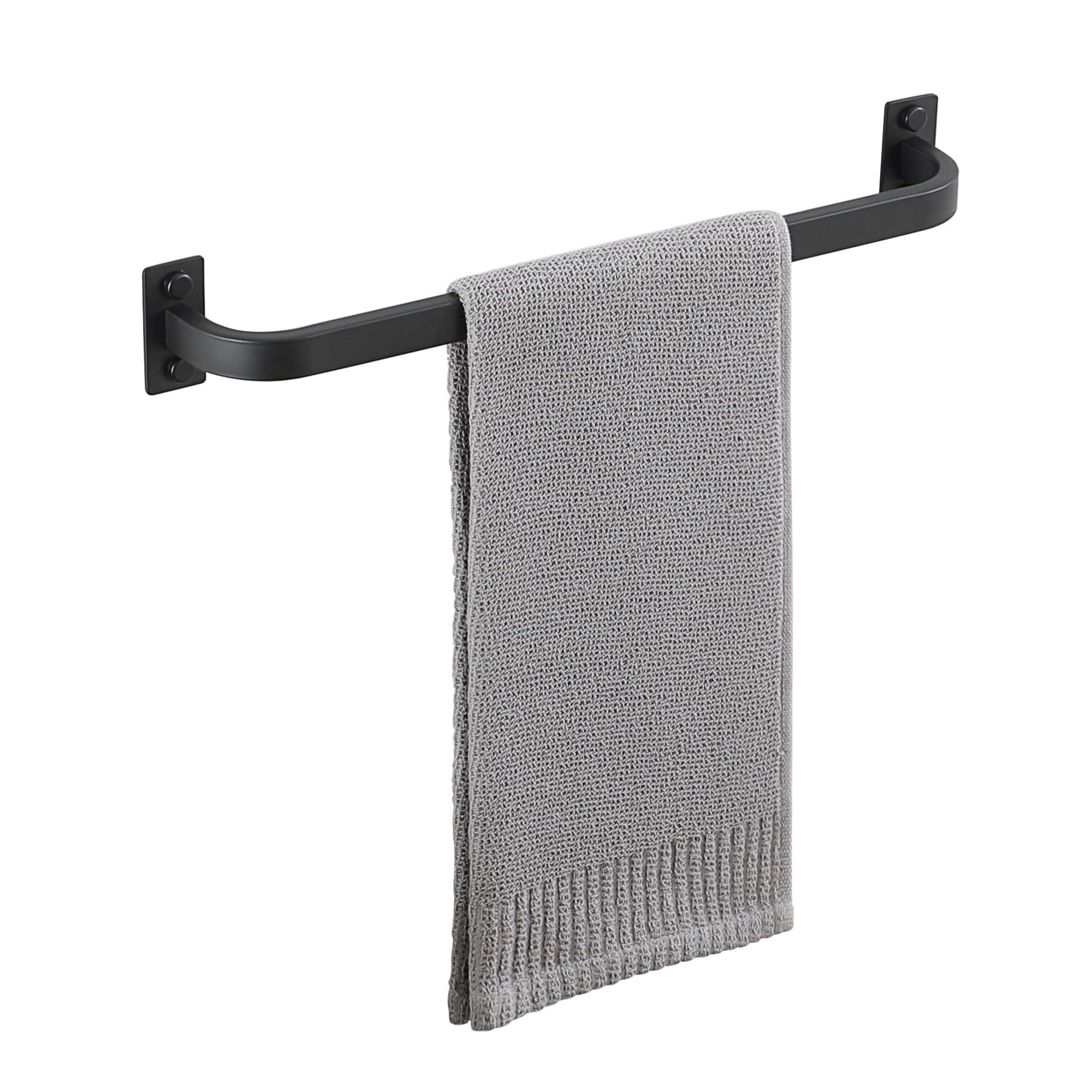 Bathroom Towel Bar, 16 inch Towel Racks for Bathroom Wall Mounted, SUS304 Stainless Steel Heavy Duty Towel Holder Bathroom Accessories Modern Home Decor, Matte Black Finished