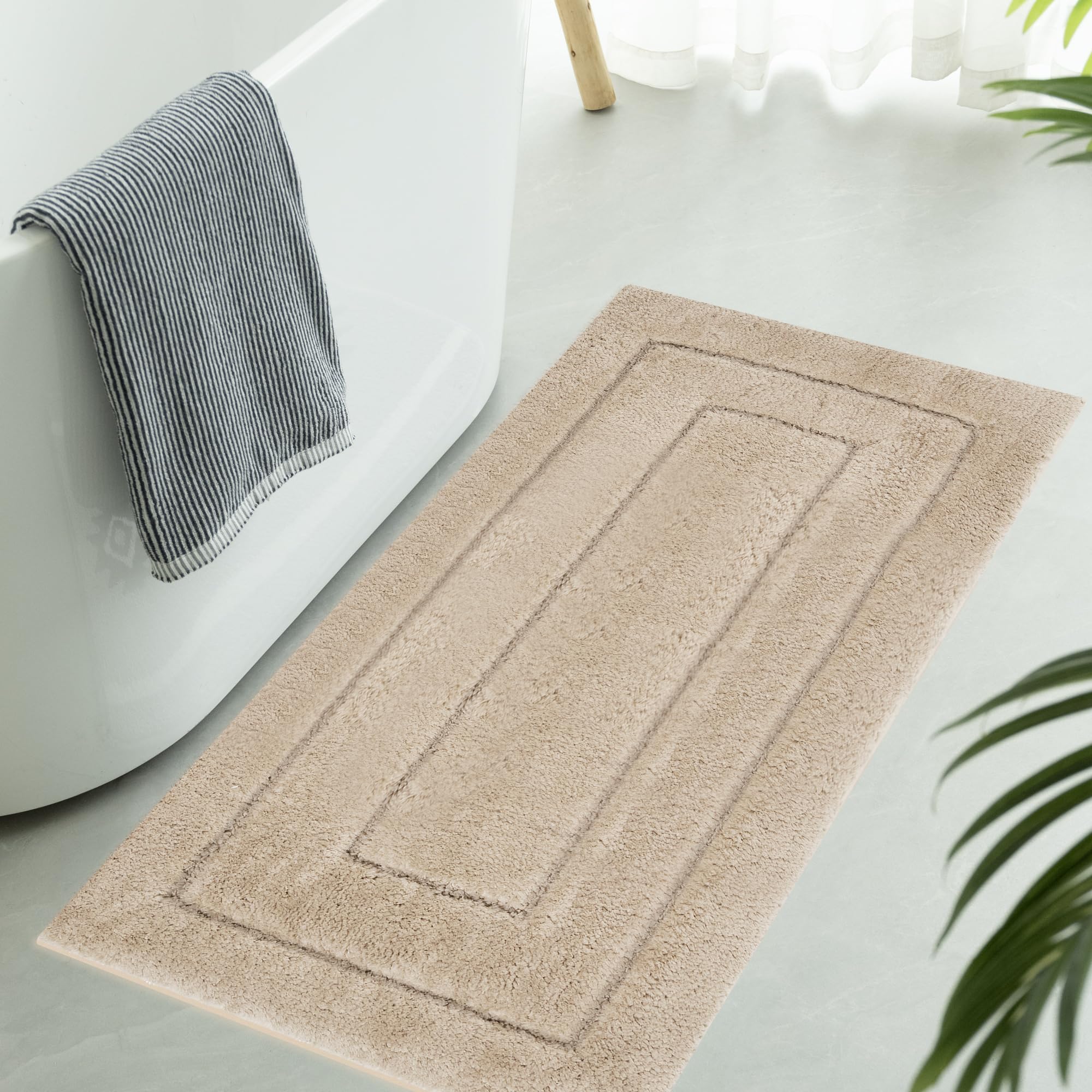 GRANNY SAYS Gray Bathroom Rugs, Bath Mats for Bathroom Non-Slip, Super Soft and Water Absorbent, Microfiber Bath Rugs, Machine Wash Dry, Bath Rugs for Floor, Tub and Shower, 16" x 24"