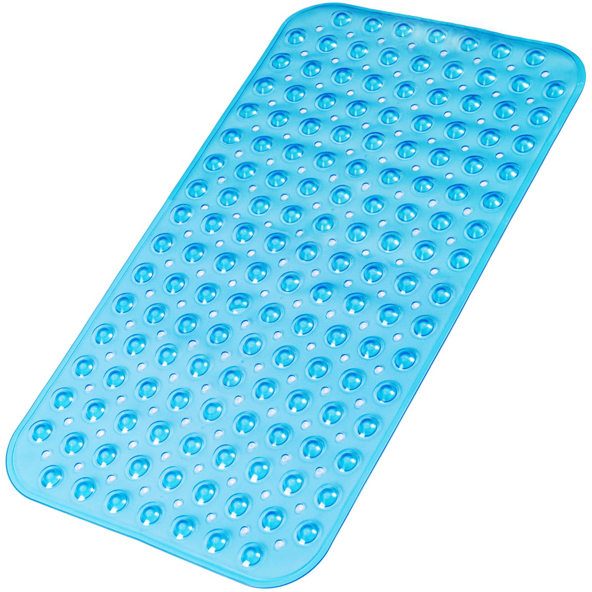 Extra Long Non Slip Bathtub Mat - 40 x 16 Inch Machine Washable Tub Mats with Suction Cups and Drain Holes for Bathroom
