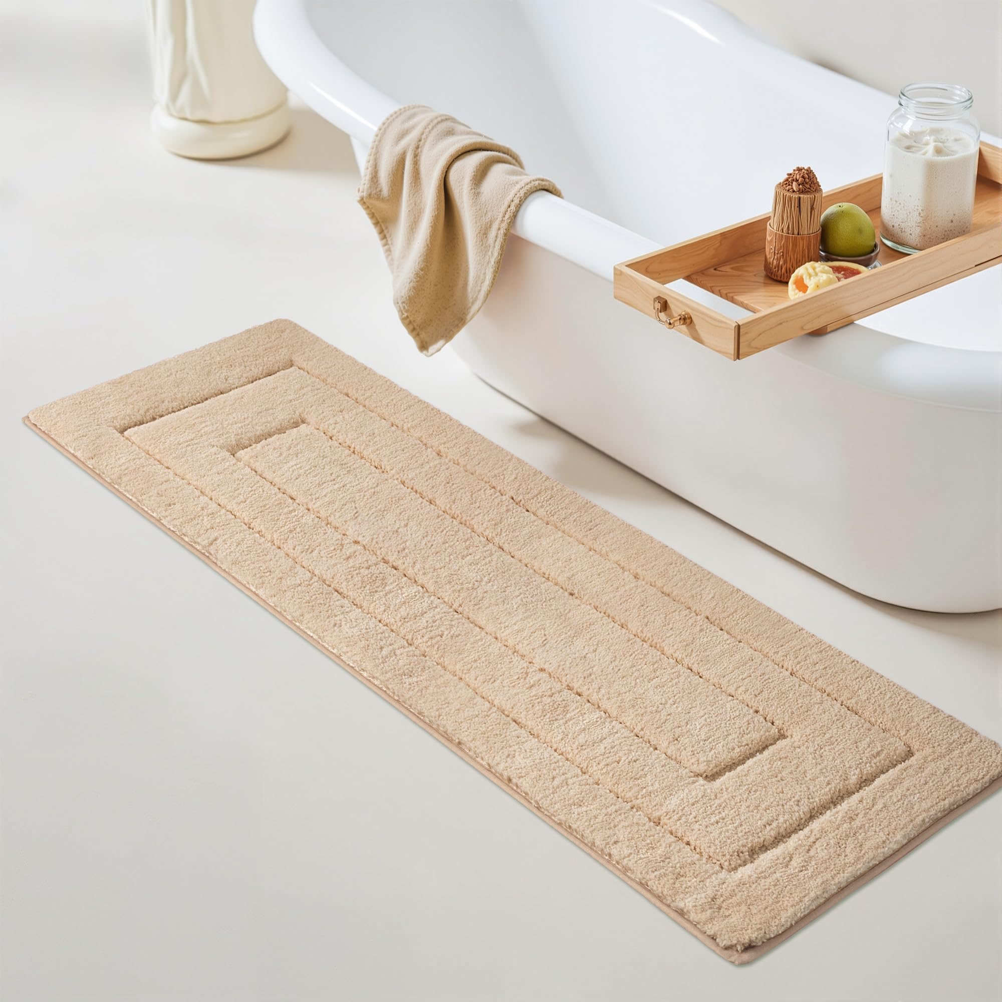 GRANNY SAYS Gray Bathroom Rugs, Bath Mats for Bathroom Non-Slip, Super Soft and Water Absorbent, Microfiber Bath Rugs, Machine Wash Dry, Bath Rugs for Floor, Tub and Shower, 16" x 24"