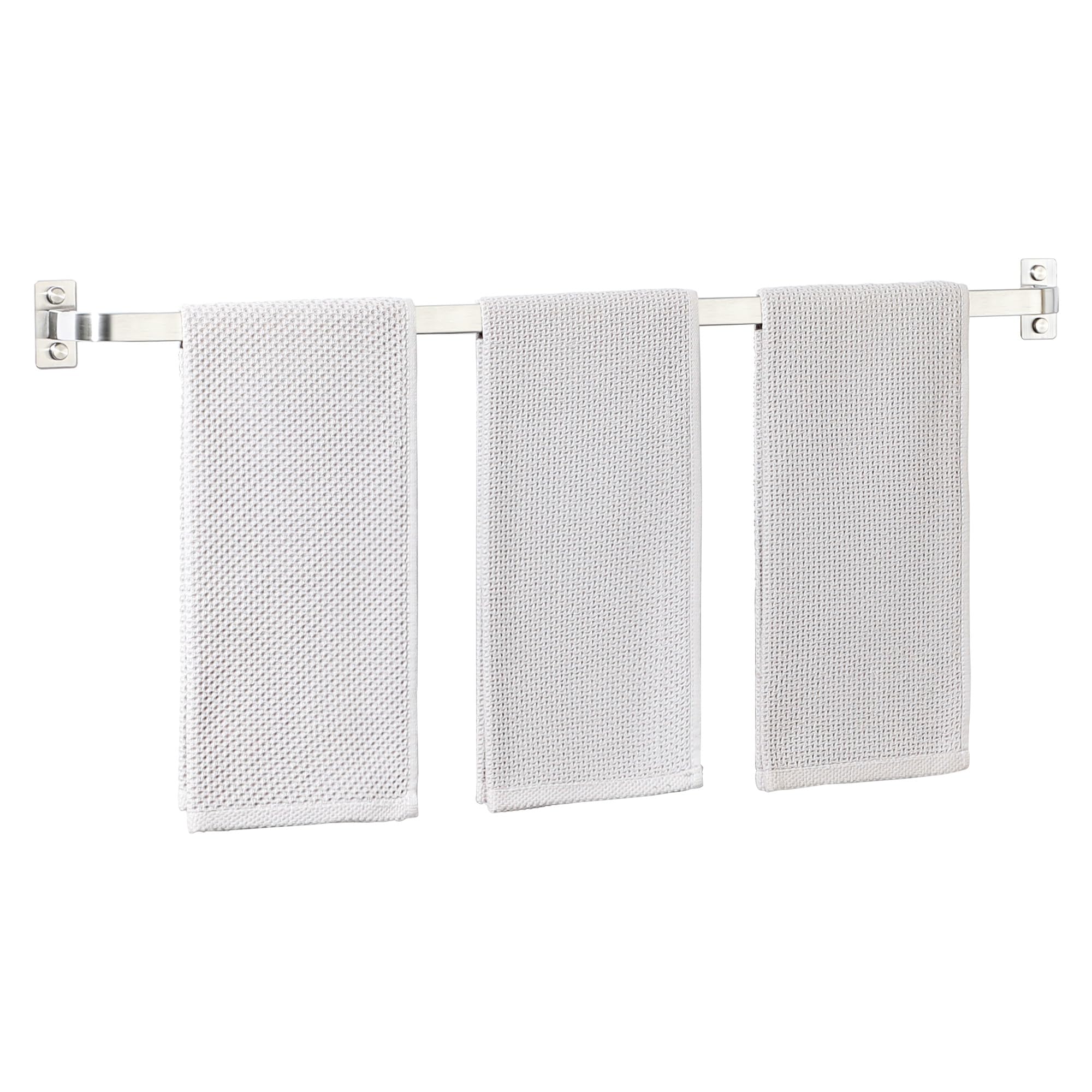 Bathroom Towel Bar, 16 inch Towel Racks for Bathroom Wall Mounted, SUS304 Stainless Steel Heavy Duty Towel Holder Bathroom Accessories Modern Home Decor, Matte Black Finished