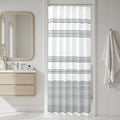 jinchan Black and White Shower Curtain for Bathroom Modern Farmhouse Striped Waterproof Fabric Shower Curtain Set with 12 Hooks Machine Washable 70x72 Inches